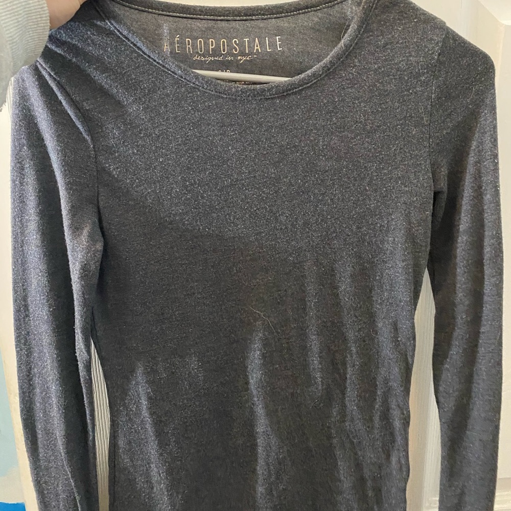 plain grey top
